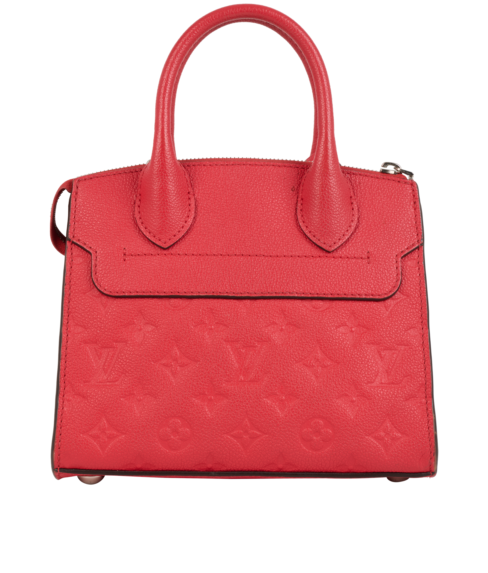 Mini Pont Neuf, &pound;950, Handbags, Red, Canvas/Leather, Back view